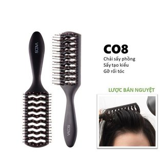 Lược bán nguyệt tạo kiểu và phồng tóc vacosi hair brush c08