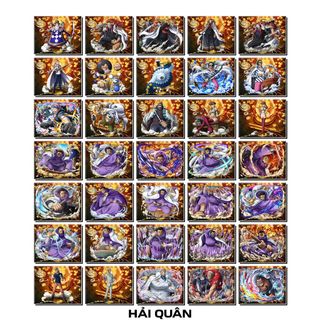 [Độc Quyền Phản Quang 7 Màu] - Phần 10 - Thẻ Bài One Piece - Hải Quân