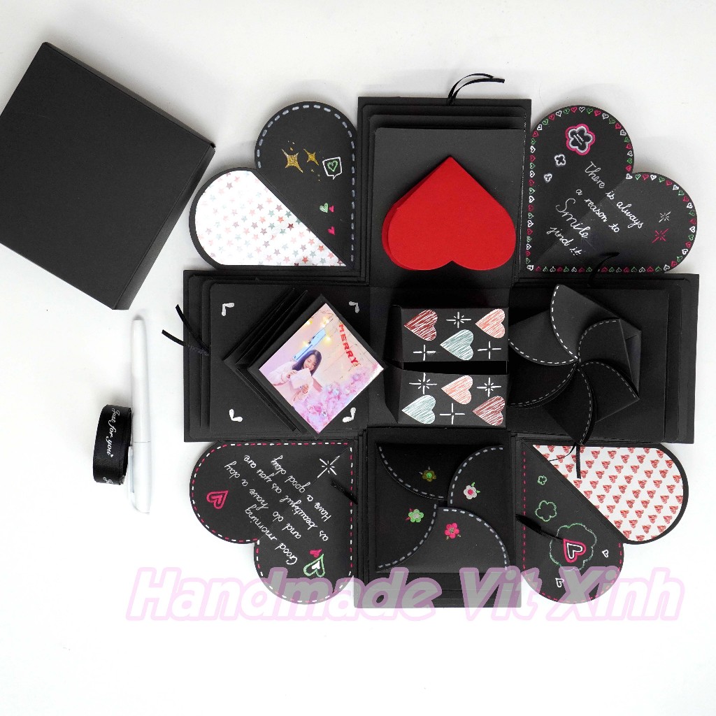 Nguyên Liệu Làm Hộp Quà Love Box | Hộp Quà Love Box | Handmade Vit Xinh