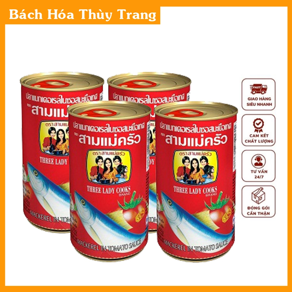 Cá Mòi Thái Lan 3 cô gái lon 155g