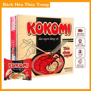 Thùng 30 gói mì tôm Kokomi gói 65g