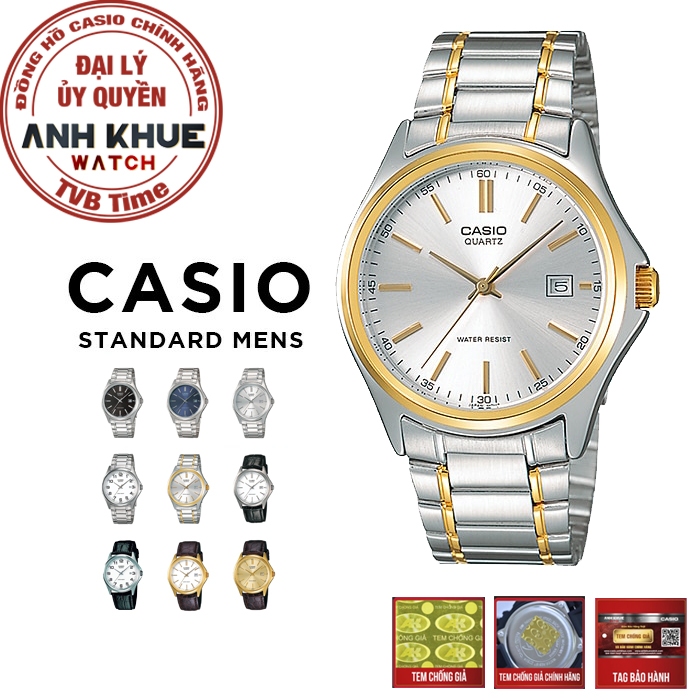 Đồng hồ nam Casio Standard chính hãng Anh Khuê MTP-1183 Series (38mm)