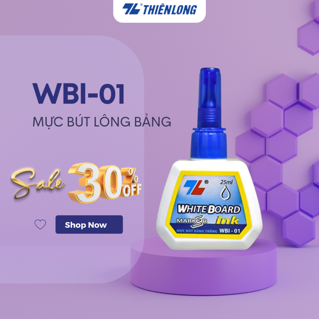 Mực bút lông bảng Thiên Long WBI-01