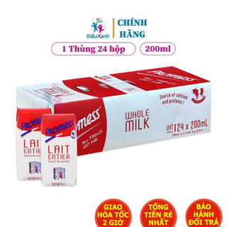 [Thùng 24 Hộp ] Sữa Tươi Nguyên Kem Promess 200ml - Nhập Khẩu Pháp