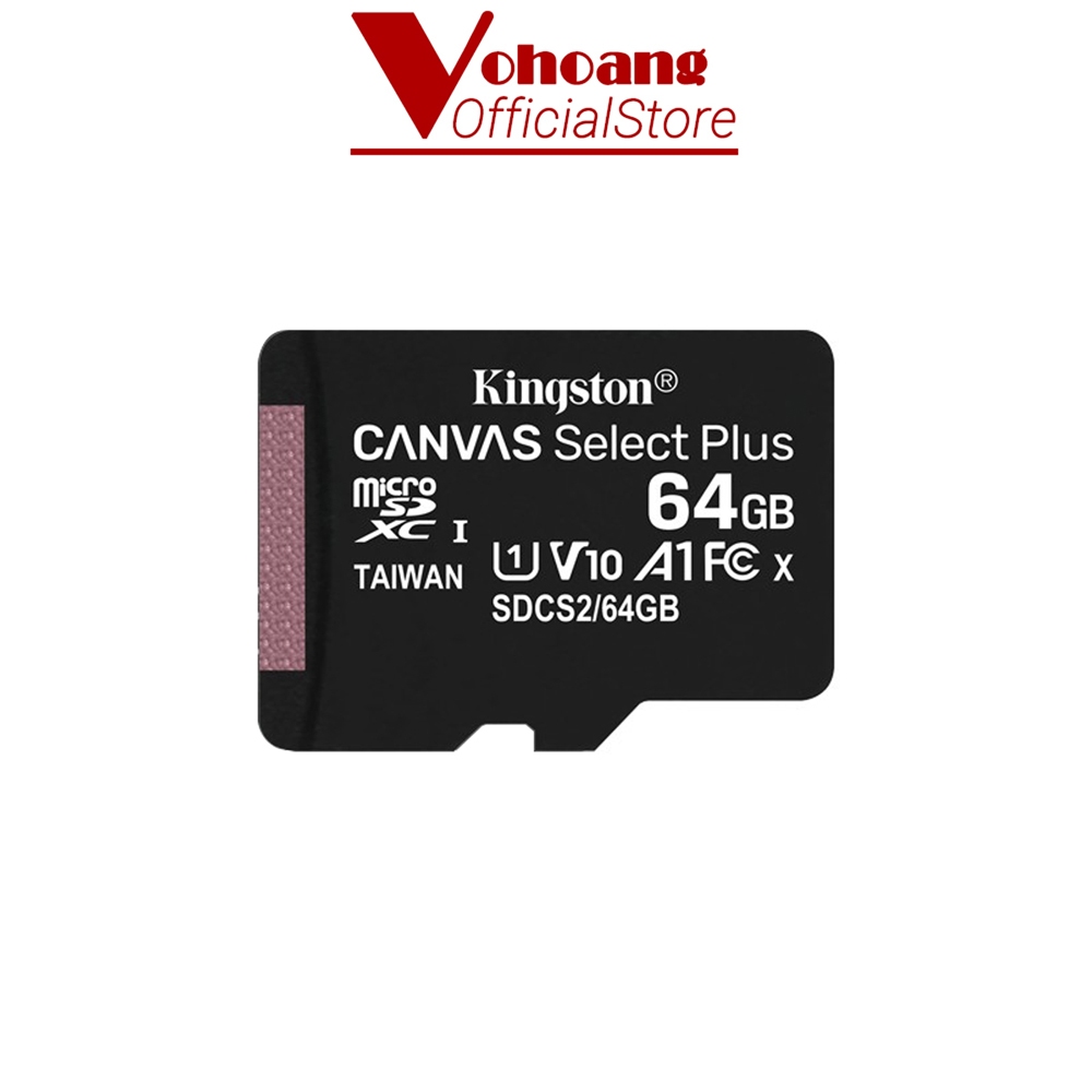 (Hot Sale) Thẻ nhớ MicroSD Kingston 64GB 100Mb dùng cho điện thoại, máy ảnh, camera, máy MP3 / MP4 - Hàng Chính Hãng