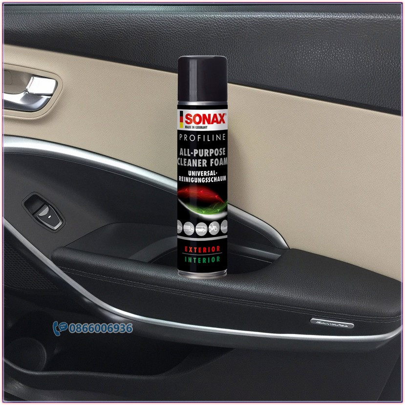 Chai làm sạch nội thất xe ô tô đa năng Sonax All Purpose Cleaner Foam