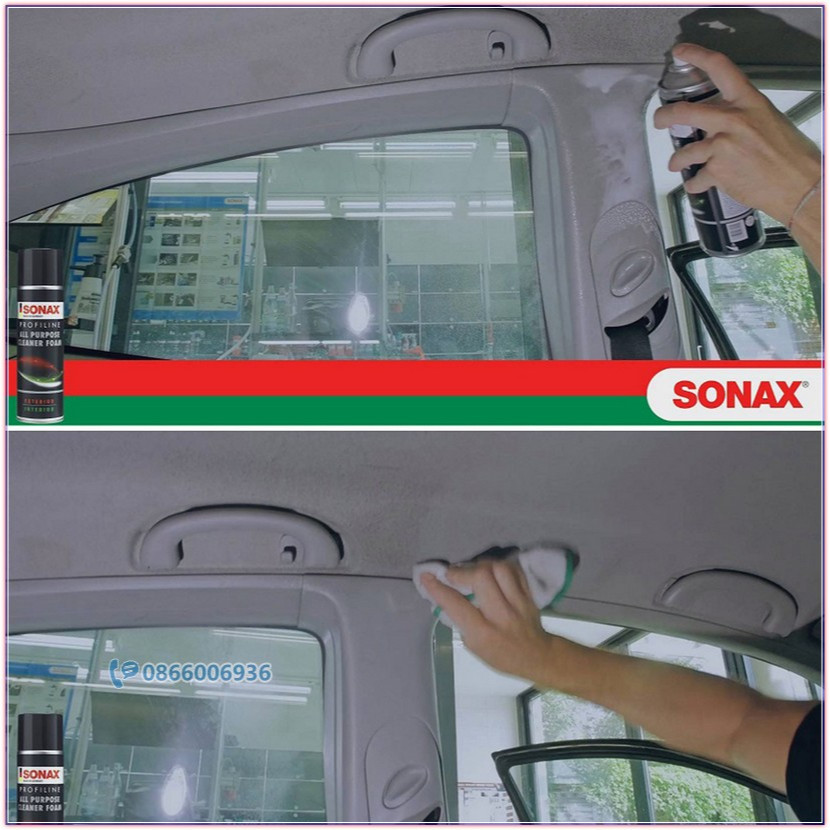 Chai làm sạch nội thất xe ô tô đa năng Sonax All Purpose Cleaner Foam