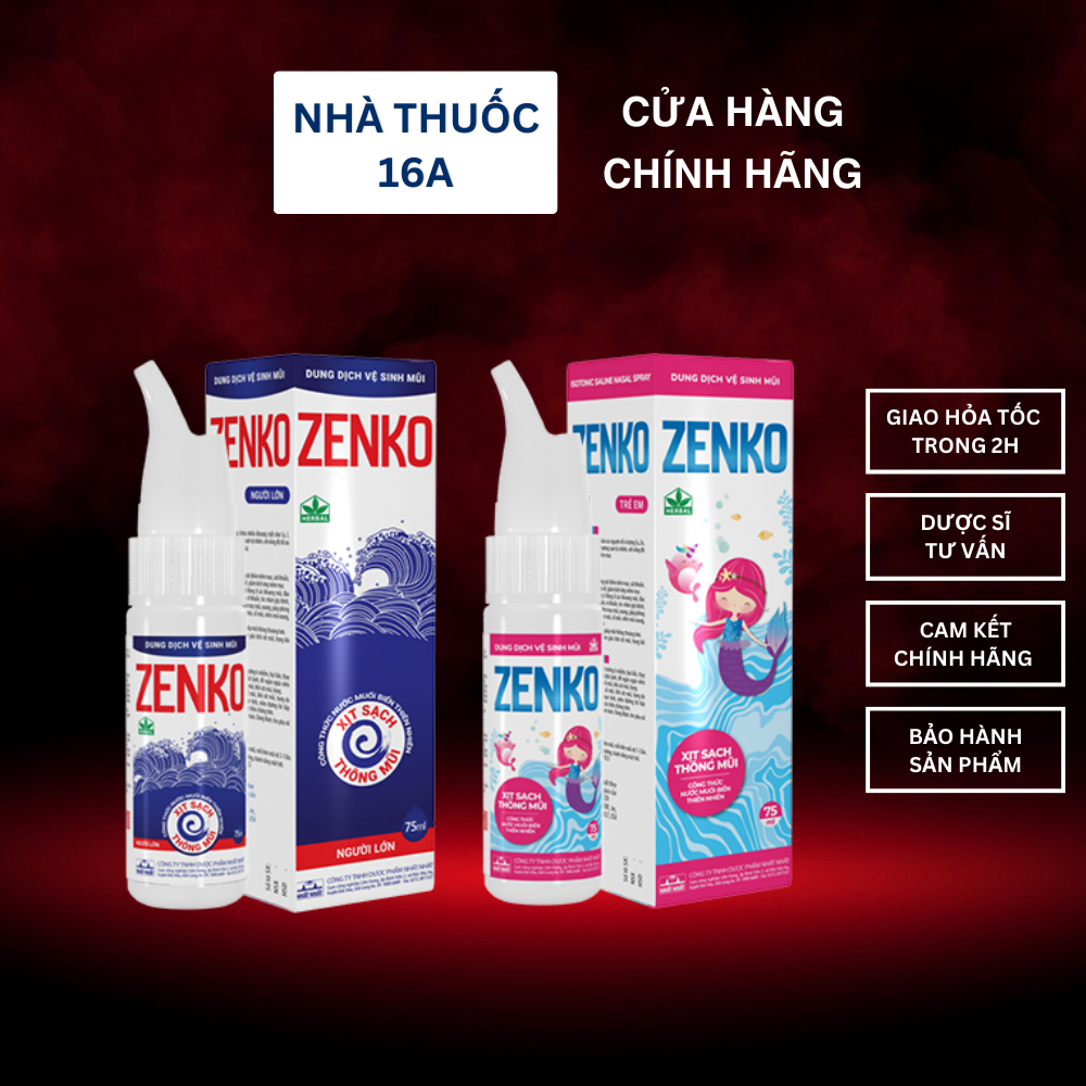NƯỚC BIỂN SÂU XỊT MŨI ZENKO - KHUYẾN MÃI CHÍNH HÃNG NHẤT NHẤT - RỬA MŨI AN TOÀN CHO BÉ