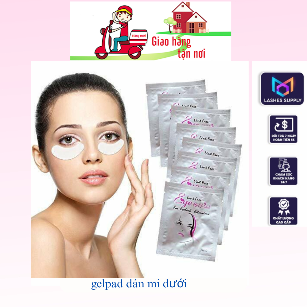 Gel pad dán mi LASHES SUPPLY dán mi dưới 1 bịch 50 cặp sử dụng dán mi dưới