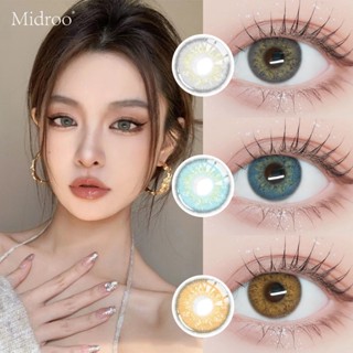 Midroo 1 cặp Russian Xám Dòng kính áp tròng kính 0.75-8 Độ 14.0mm Đường kính sử dụng hàng 1 năm