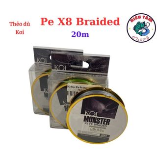 Dù thẻo koi monster pe x8 braided 20m/cuộn