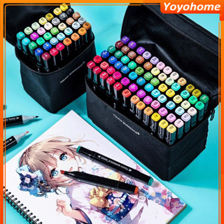 Bút màu Marker Lalunavn Touch Cool họa cụ tô màu dạ vẽ tranh anime Bộ 60