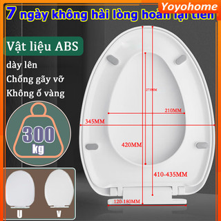 Nắp Bồn Cầu-Bộ nắp bàn cầu nhà vệ sinh bằng nhựa cao cấp, nắp bồn cầu thích hợp sử dụng với nhiều loại bồn cầu