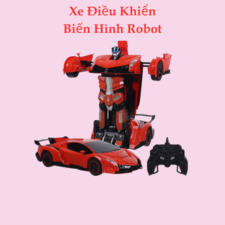 Đồ Chơi Xe Điều Khiển Từ Xa Biến Hình Robot Cao Cấp Xoay 360 Độ Chất Liệu Cực Bền