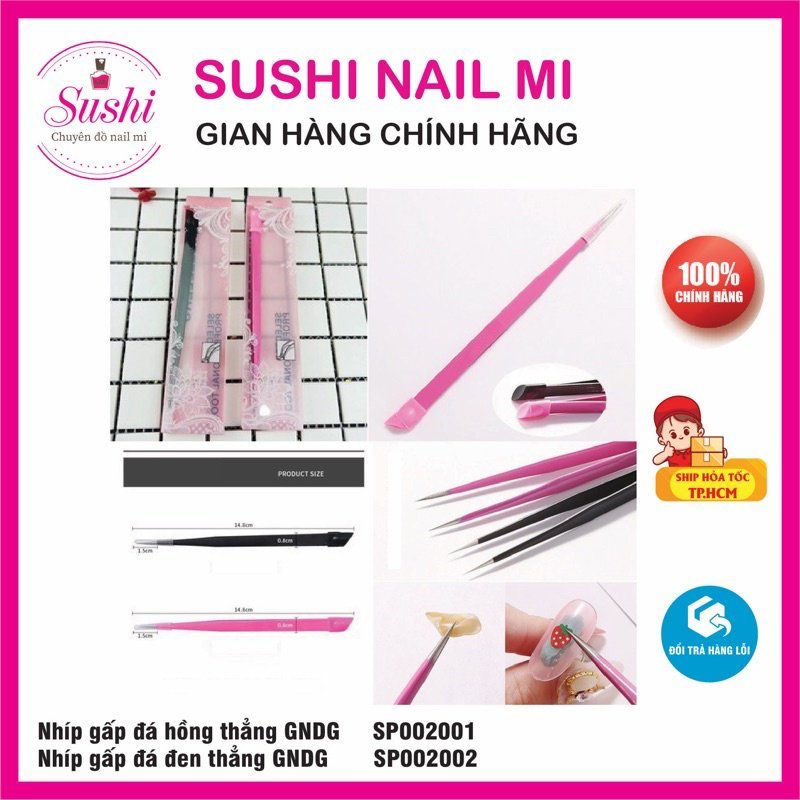 Nhíp gắp đá, gấp sticker GNDG - Sushi nail mi
