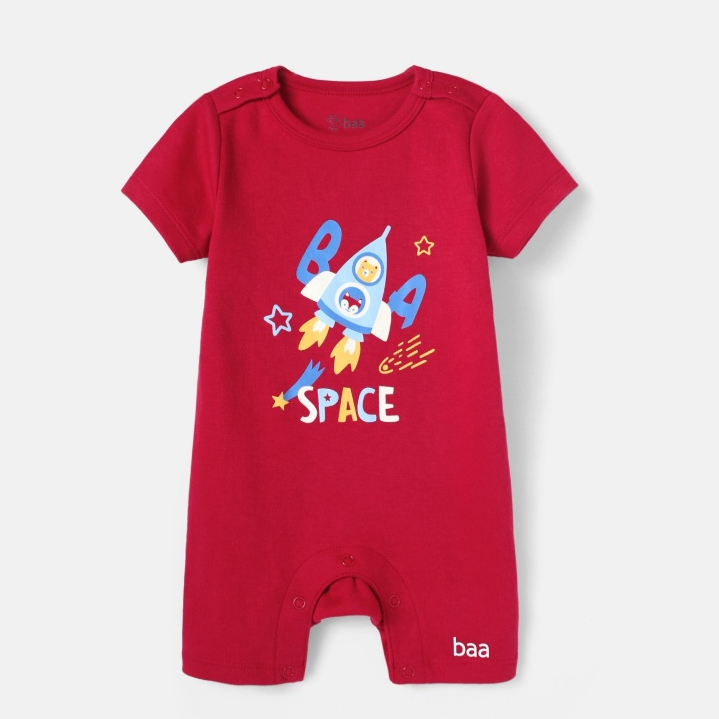 Bộ romper sát nách cho sơ sinh bé trai và bé gái từ 3 tháng - 18 tháng Baa Baby- B-BN-RP03N-03