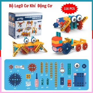 Bộ Đồ Chơi Lắp Ráp Robot Cơ khí Kỹ Sư  Kĩ Thuật có Động Cơ Điện 116 Chi Tiết Cho Bé