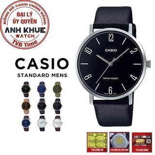 Đồng hồ nam dây da Casio chính hãng MTP-VT01 Series (40mm)