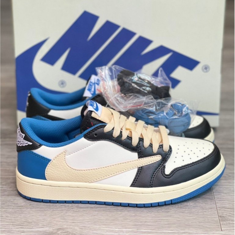 Giày thể thao JD Travis cao xanh dương-Travis nâu - Travis đen hot 2023,Giày sneaker JOR.DAN Travis chuẩn S.Cấp full pk