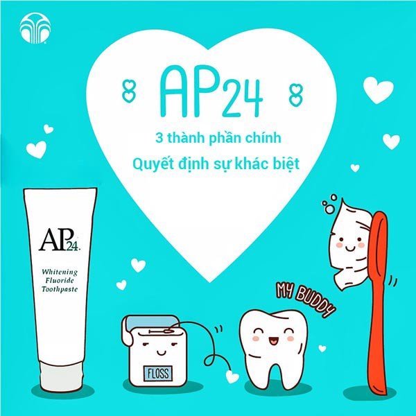 Kem đánh răng trắng sáng AP24 Nuskin Whiteing Flouride Toothpaste 110g trắng sáng hết hôi miệng ngừa sâu răng