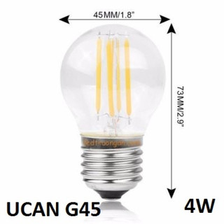 Bóng đèn led edison g45 4w sáng vàng