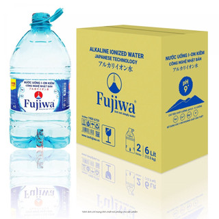 [ Giao HCM] Nước uống ion kiềm Fujiwa 6L- 2 Bình/Thùng (Có vòi)