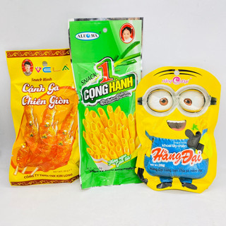 Snack cánh gà chiên giòn/ Cọng Hành/ Khoai Minions