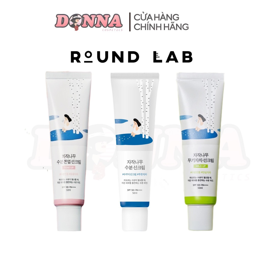 Kem Chống Nắng Cấp Ẩm Mịn Da RoundLab Round Lab SPF 50+ 50ml Kem chống nắng nâng tone RoundLab