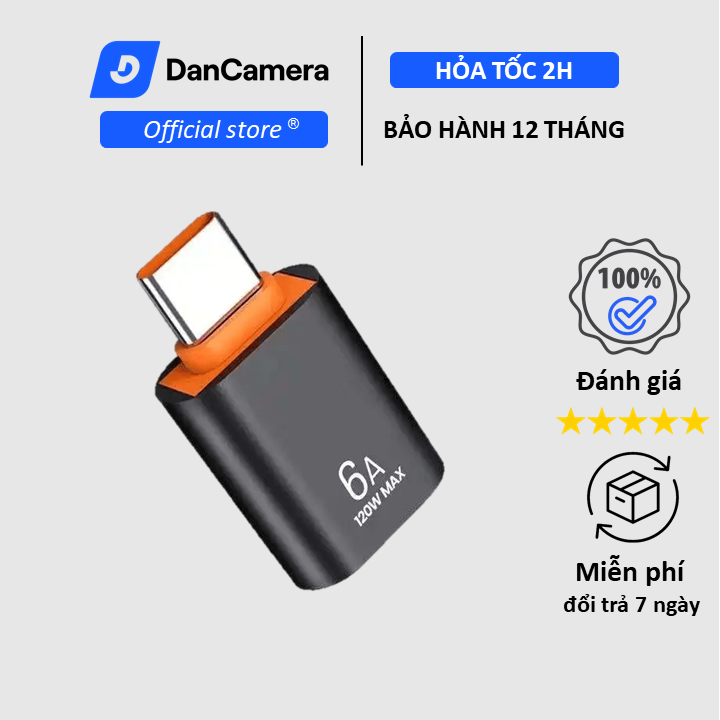 Đầu chuyển đổi Dancam USB 3.0 sang type C OTG tốc độ cao, nhỏ gọn, tiện lợi dùng cho điện thoại, pc, máy tính bảng | BigBuy360 - bigbuy360.vn