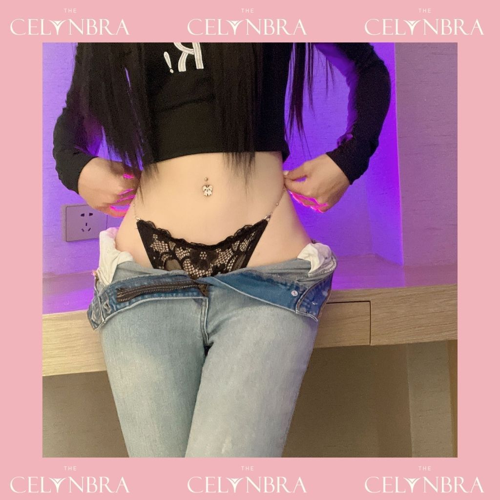 Quần lót ren hoa lọt khe cạp dây xích mảnh quyến rũ THE CELYNBRA - QL92
