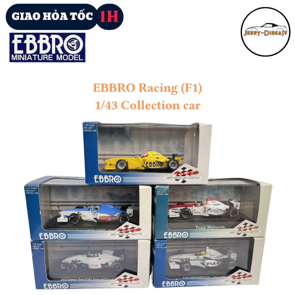 Xe mô hình ô tô Ebbro Collection Racing F1 Formula tỉ lệ 1 43 1/43 1:43