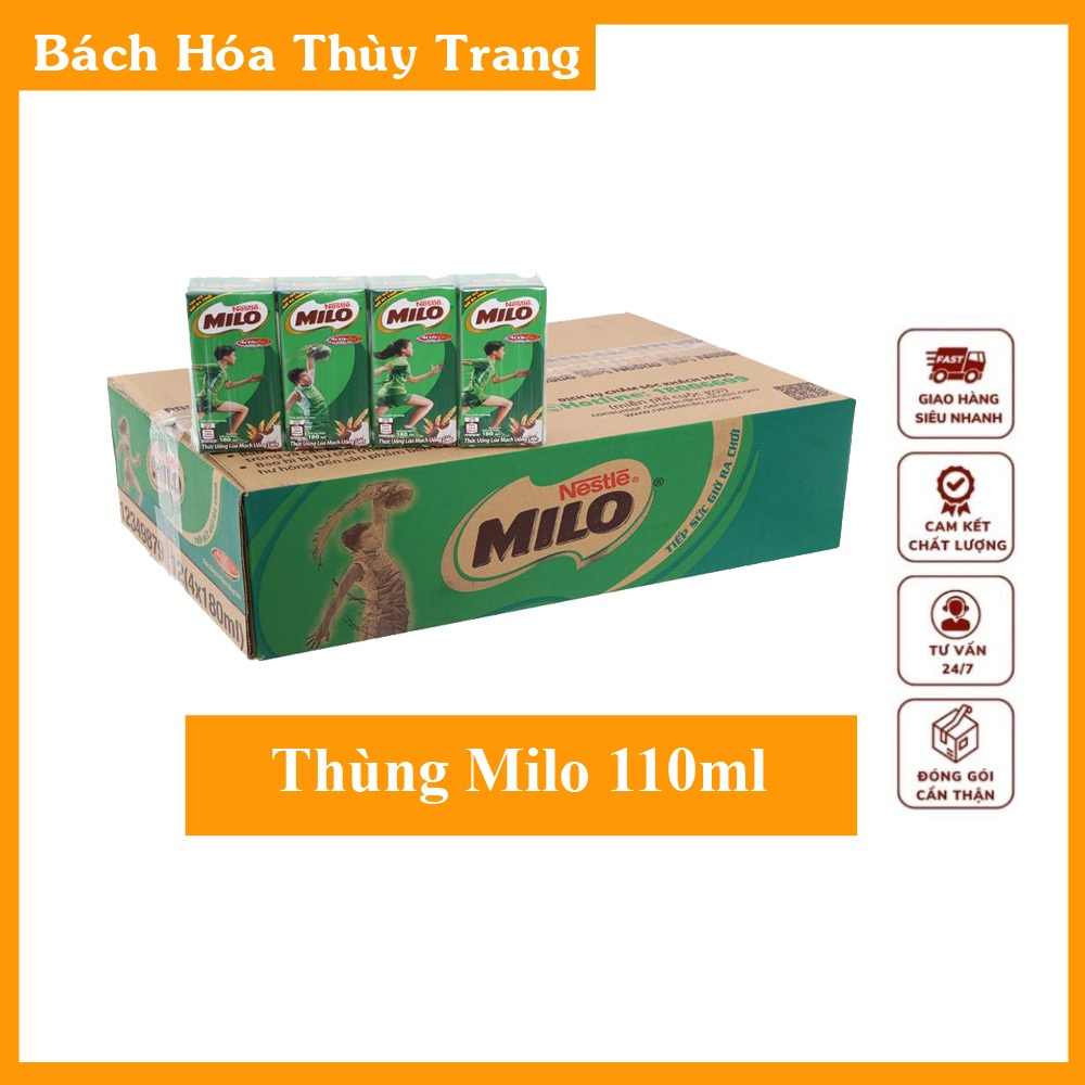 Thùng sữa MILO 110ml