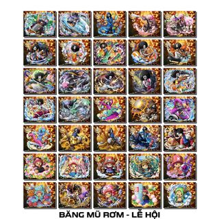 [Độc Quyền Phản Quang 7 Màu] - Phần 24 - Thẻ Bài One Piece - Băng Mũ Rơm - Lễ Hội