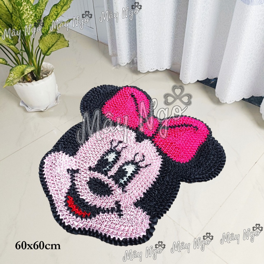 Thảm trang trí hoạt hình thảm lau chân hình minnie