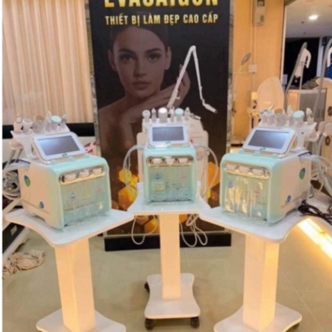 Máy chăm sóc da mặt 6 chức năng Aqua H2O2 6in1 BT Company Hút mụn, bã nhờn, thải độc cho da