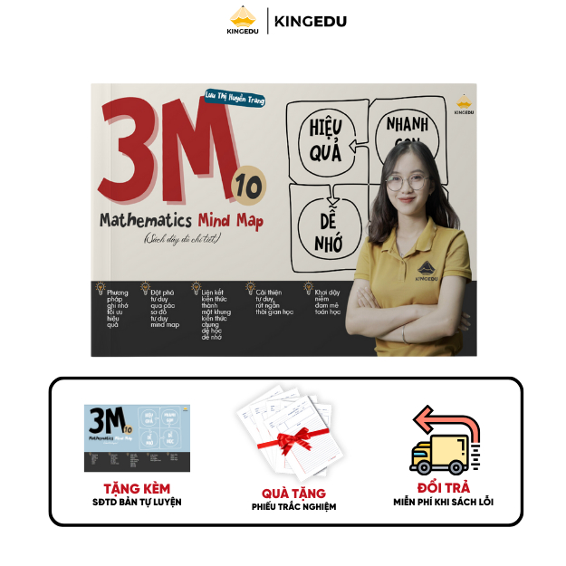 Sách - KINGEDU Sơ đồ tư duy Toán 10 - 3M MATHEMATICS MIND MAP 10