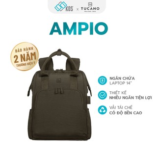 Balo laptop tucano ampio 14 - đựng laptop 14 inch - thương hiệu ý - bảo hành 2 năm