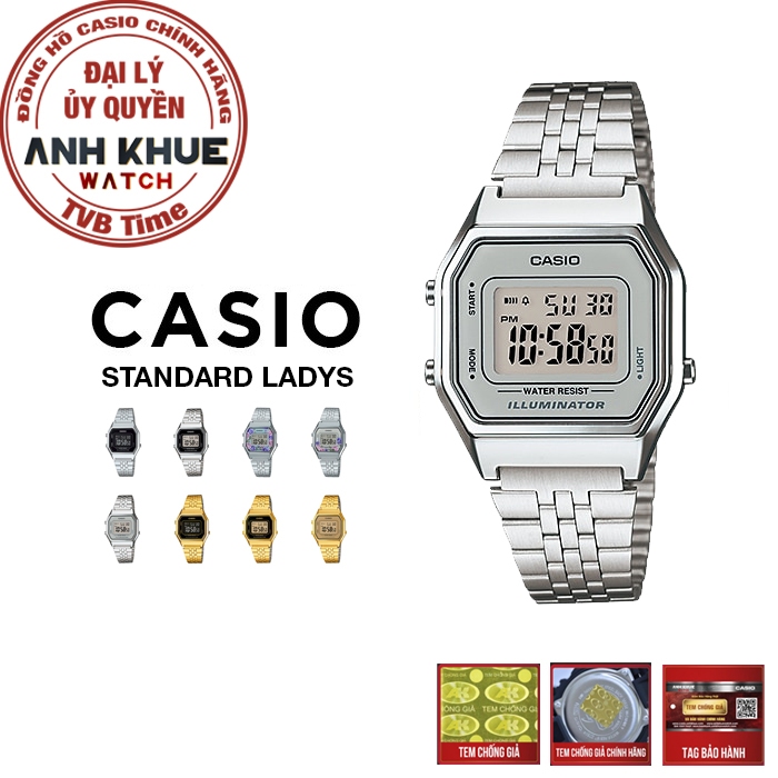 Đồng hồ nữ dây kim loại Casio chính hãng LA680 Series (28mm)