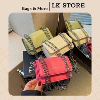 Túi mini nữ túi đeo chéo đeo vai da trơn nhiều màu sắc LK367