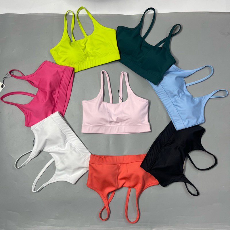 Áo Bra Thể Thao Tập Gym Yoga 2 Dây Lưng Đắp Chéo CY02 Vải Thun Lạnh Co Dãn Tốt