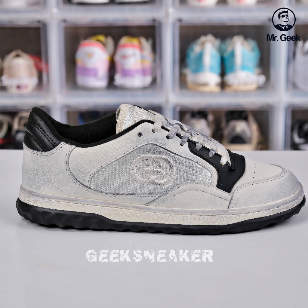 Giày Sneaker cổ thấp Gu Mac 80 - Off White - White Black