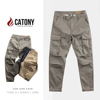 Quần túi hộp big size cao cấp, quần kaki nam ống suông trẻ trung CATONY Quần dài nam thể thao dáng đẹp KP102