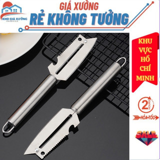  Dao Bào Inox Chuyên Gọt Rau Củ Không Gỉ , Siêu Bén , An Toàn Có Móc Treo , Kiêm Dụng Cụ Mở Hộp