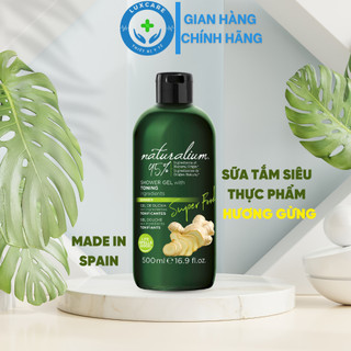 Sữa tắm siêu thực phẩm Naturalium (Chiết xuất từ Gừng) 500ml chống lão hóa da, cho bạn làn da khỏe mạnh, trắng mịn
