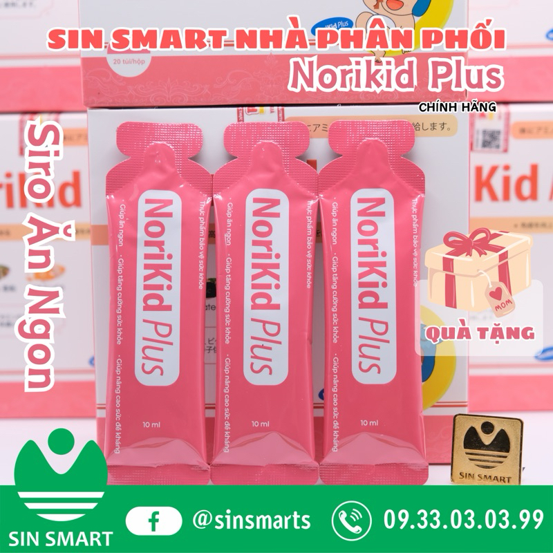Sirô Ăn Ngon Norikid Plus Cho Bé Của Nhật Bản hộp 20 ống Sin Smart