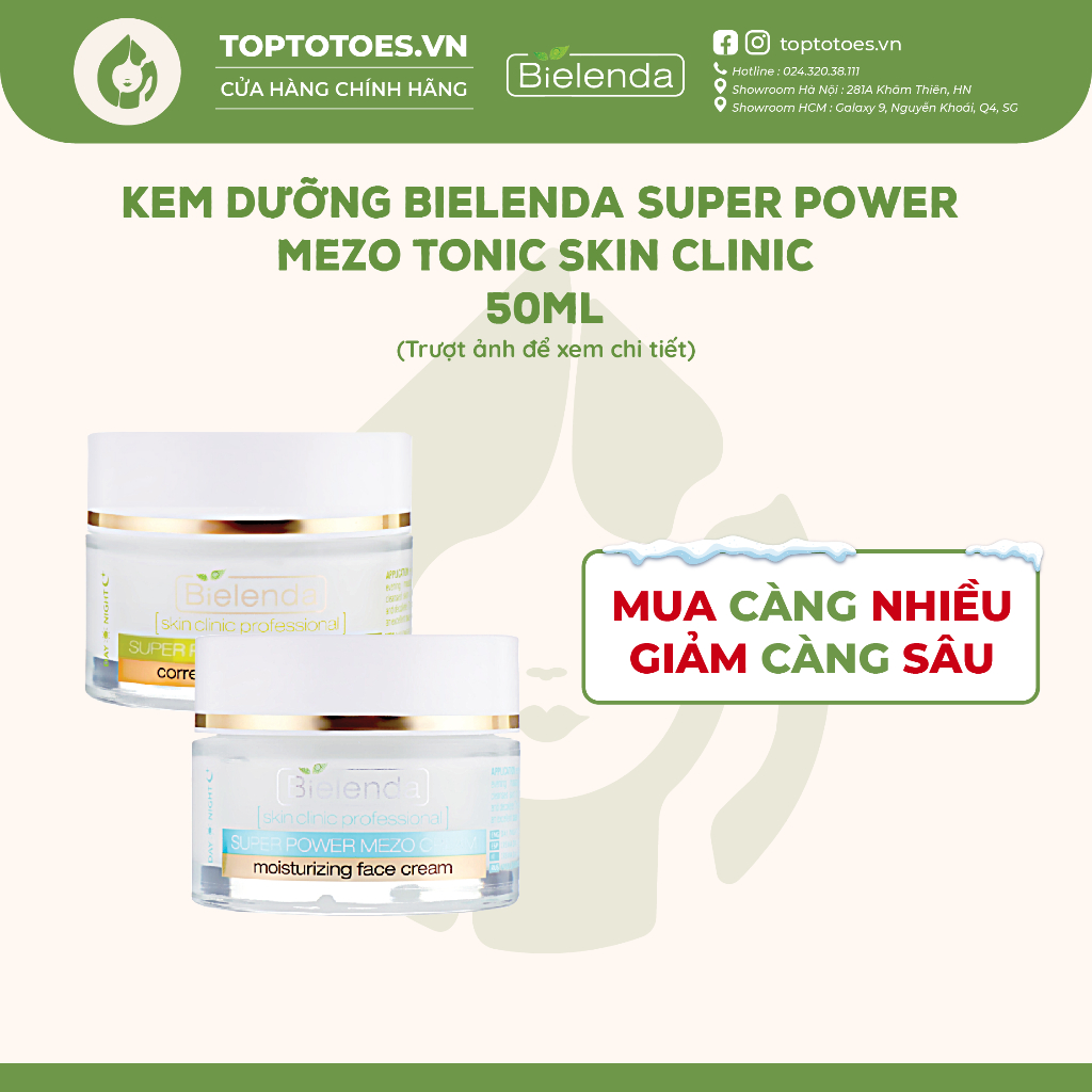 Kem dưỡng Bielenda Super Power Mezo Skin Clinic