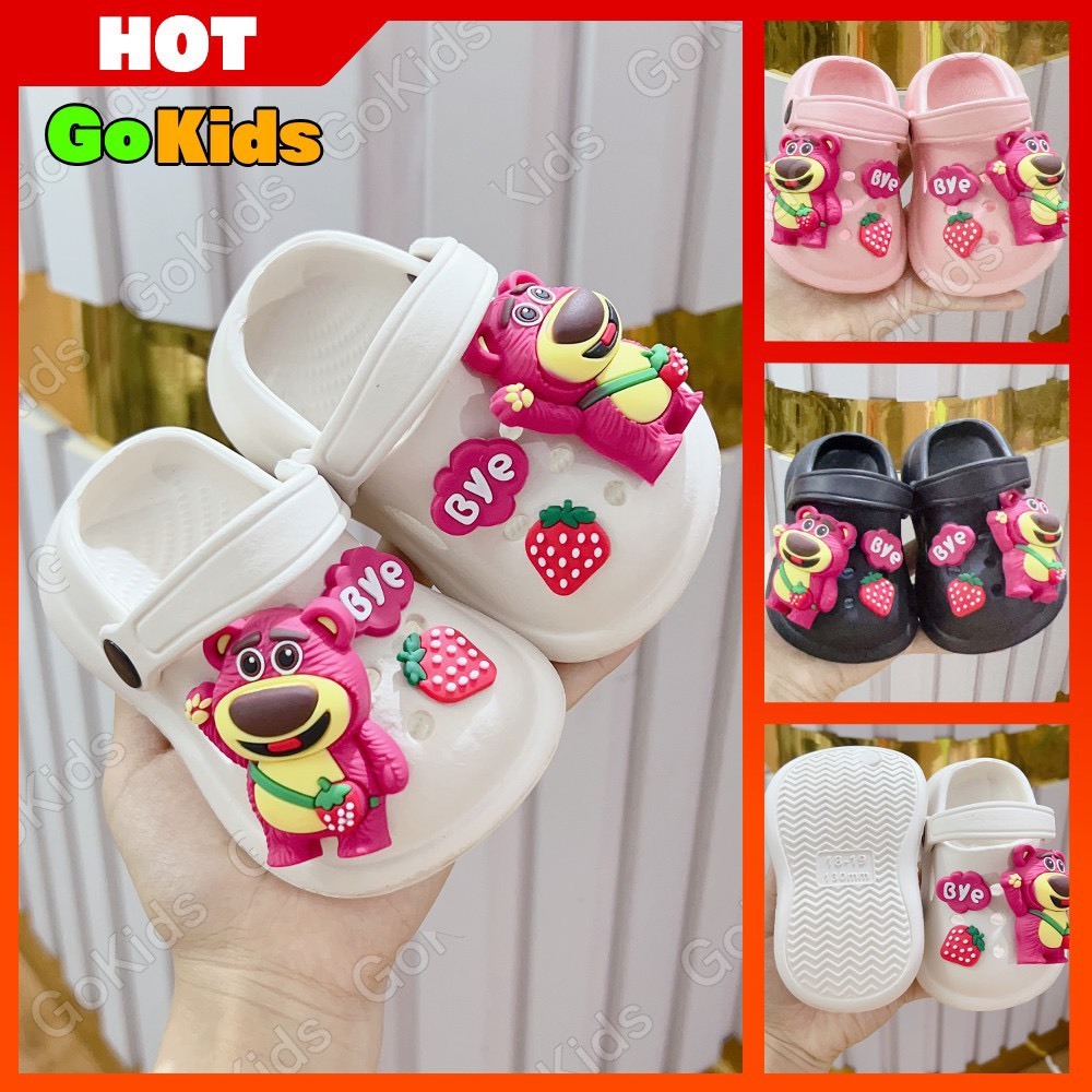Dép Sục Stick GấU Bye Chống Trơn Trượt Siêu Nhẹ Dành Cho Bé Trai-Bé Gái sz18-29