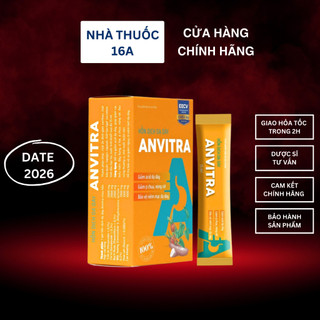 ANVITRA VÀNG - DƯỢC PHẨM ANVY MIỀN NAM - HỖN DỊCH TRÀO NGƯỢC DẠ DÀY (HỘP 15 GÓI)