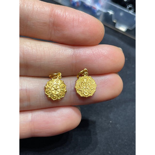 Charm treo bạc 925 mạ vàng lục tự minh chú