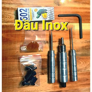 Bộ dụng cụ vá vỏ không ruột CNC dùng lửa, cán nhôm và đầu bằng Inox,